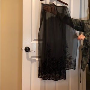 Black evening wrap/ scarf